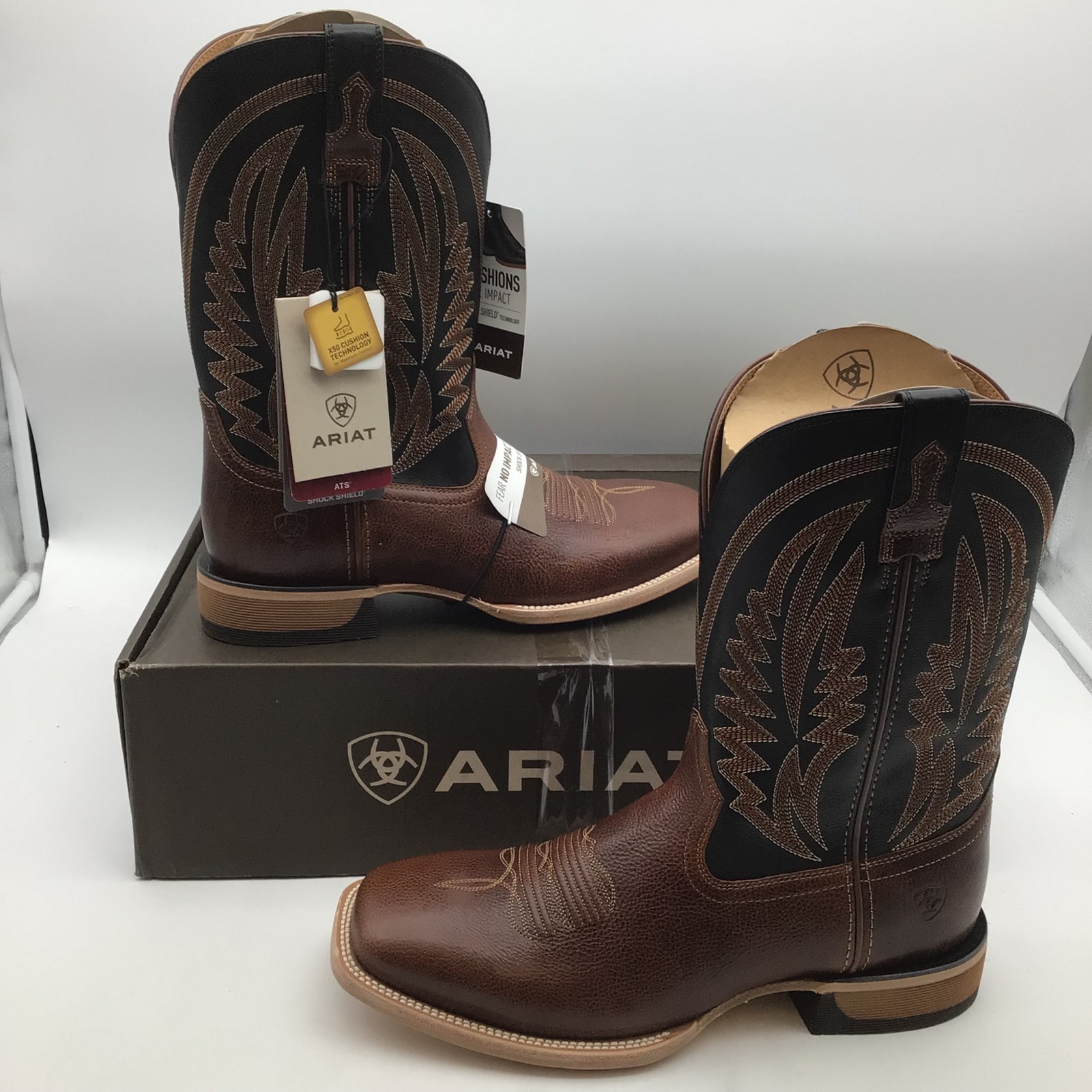 Ariat Sidewinder Mens Square Toe Leather Western Boots 10061301 Size 11 D New